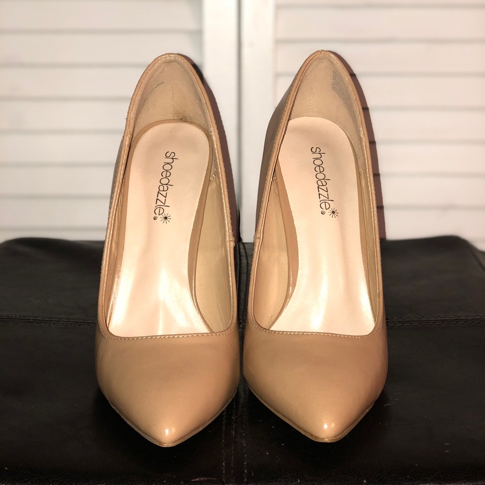 Nude Pointed Toe Heels